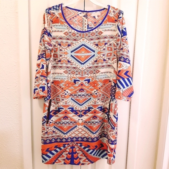 Mod Abstract Dress, - Picture 5 of 14